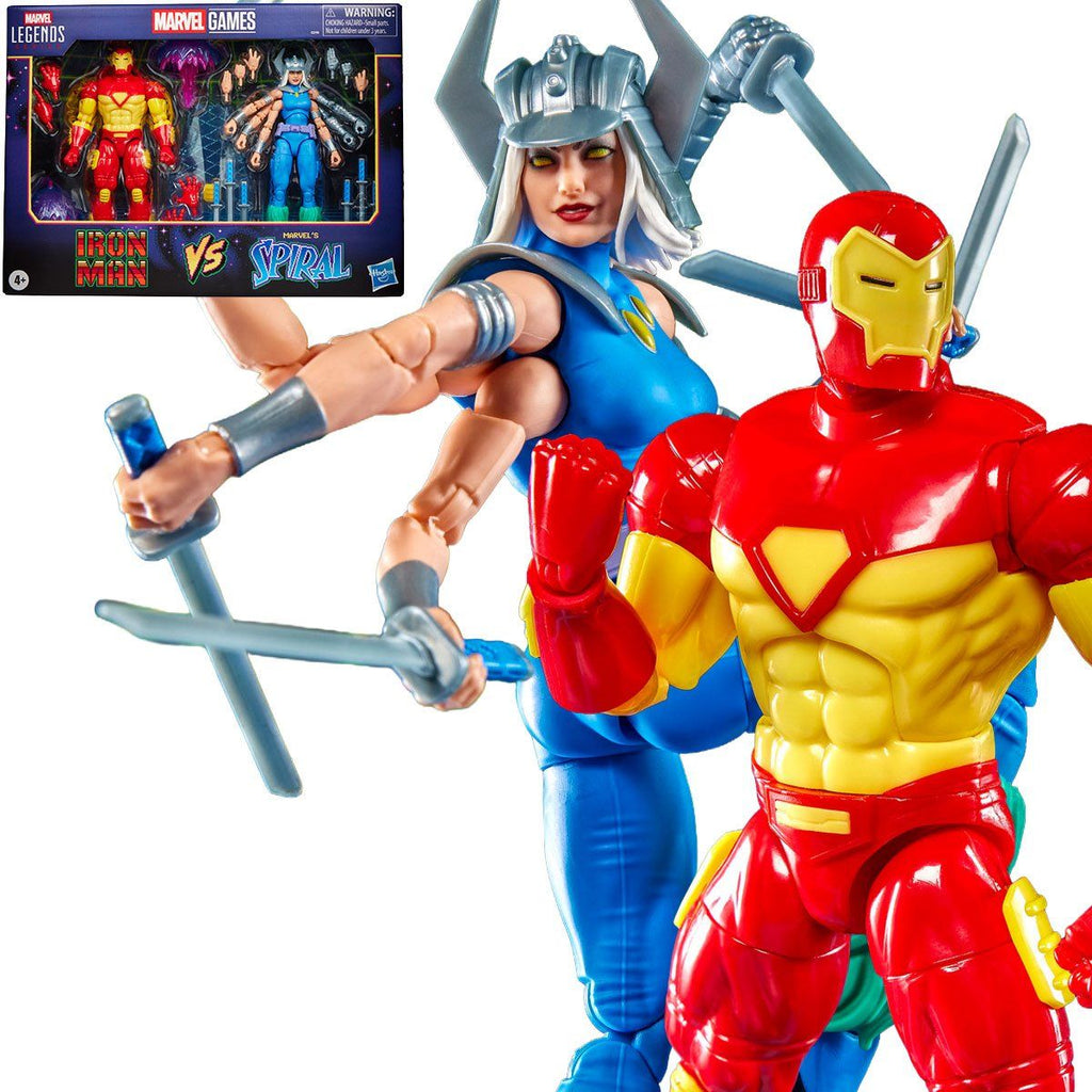 Pack Figuras IronMan Marvel Legends Gamerverse Iron Man vs Spiral