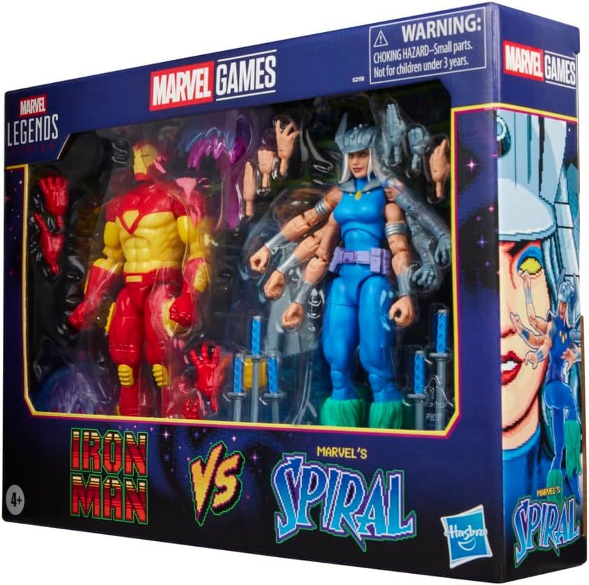Pack Figuras IronMan Marvel Legends Gamerverse Iron Man vs Spiral