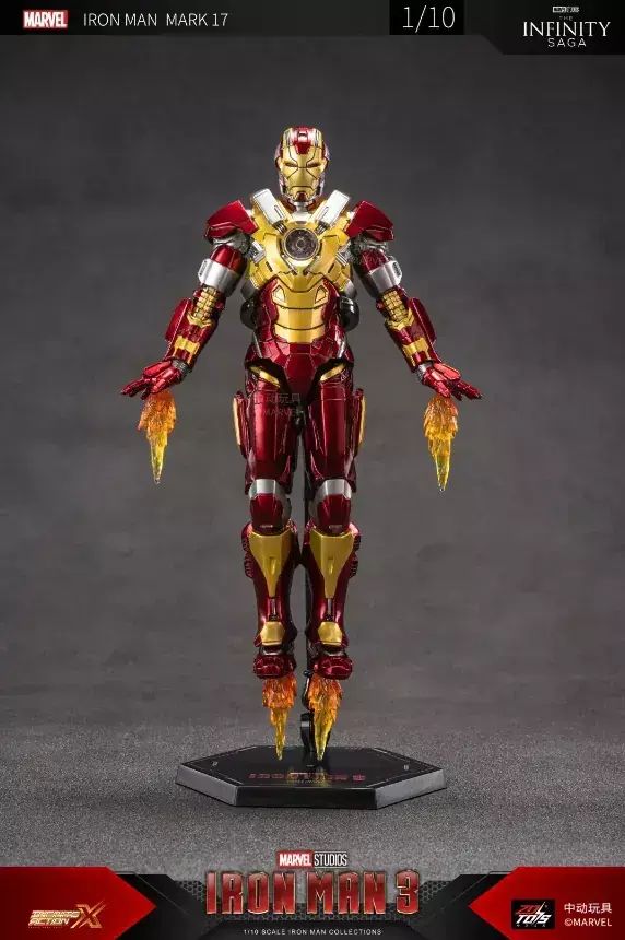 Figura Ironman 3 Avengers Iron Man Mark 17 Zd Toys Infinity Saga