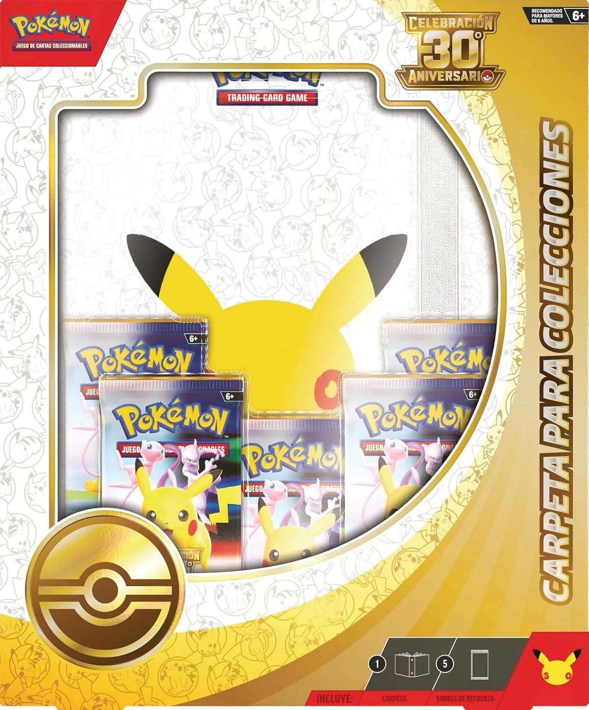 TCG Pokemon 30 Aniversario  BINDER Collection CARPETA PARA COLECCION ESPAÑOL