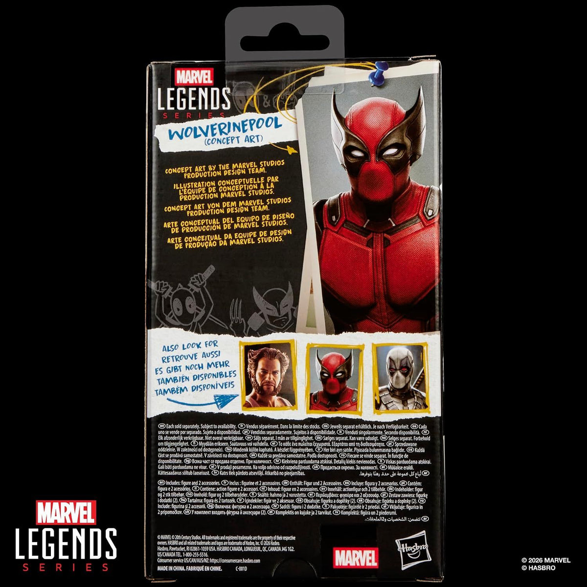 Figura Wolverinepool Marvel Legends Deadpool & Wolverine Arte Conceptual