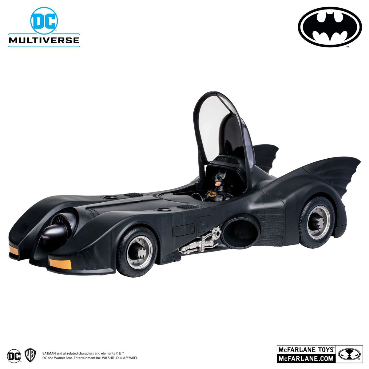 DC Multiverse 1989 Batman & Batmobile Gold Label Mcfarlane