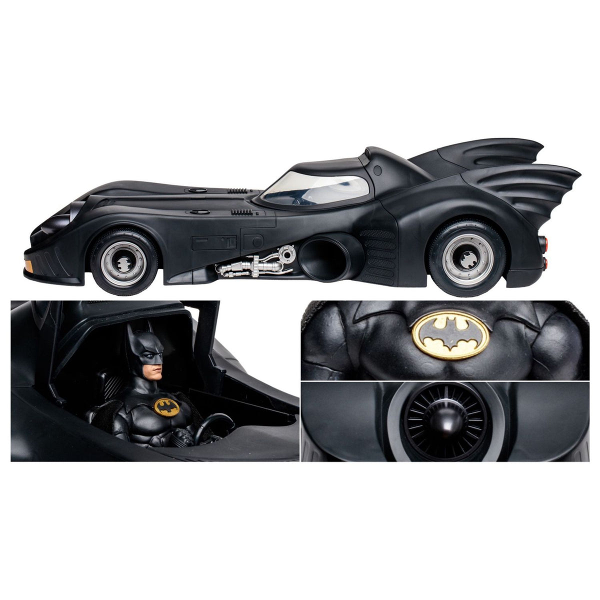 DC Multiverse 1989 Batman & Batmobile Gold Label Mcfarlane