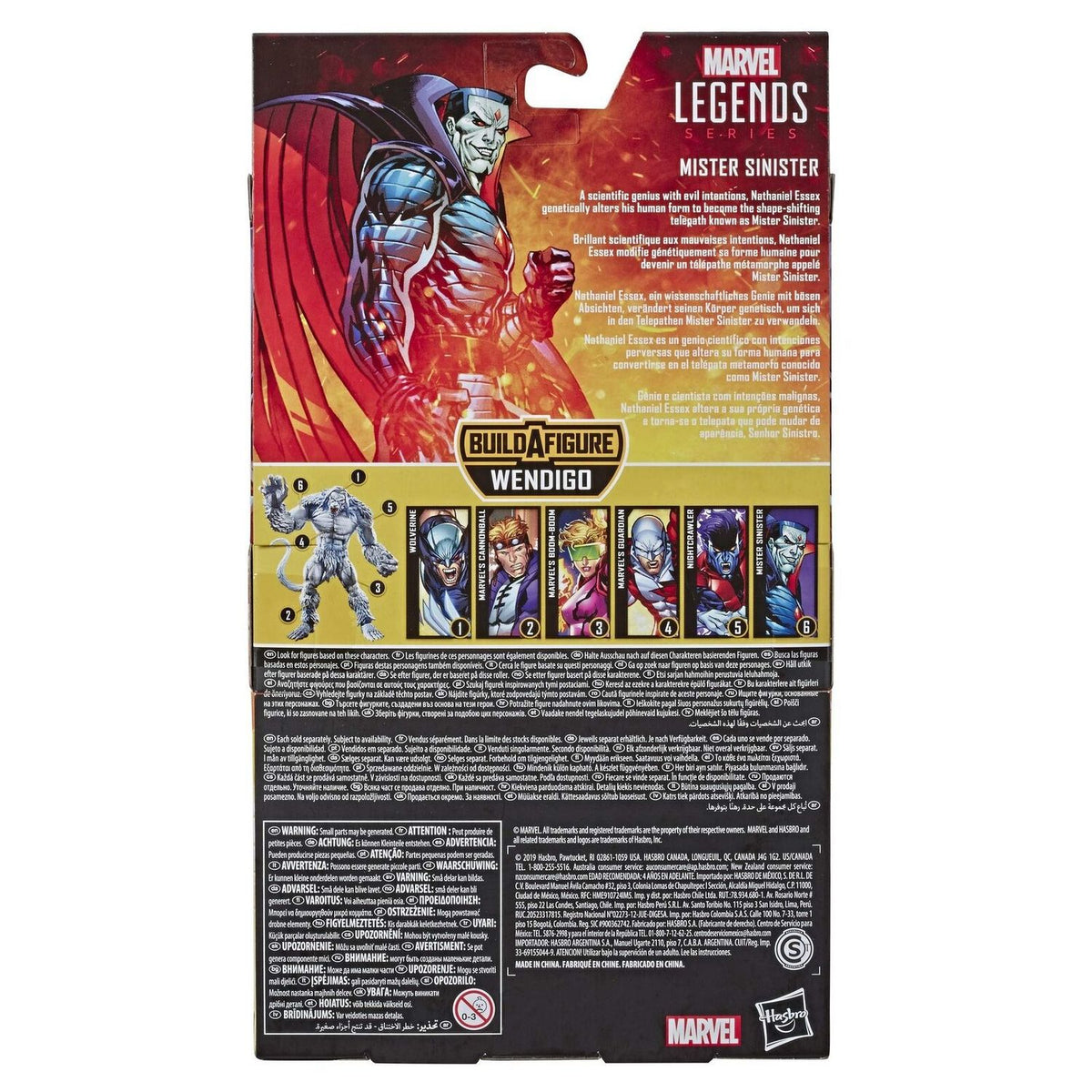 X-Men Marvel Legends Mister Sinister Wendigo BAF